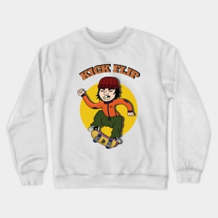 Skateboard (KICKFLIP) Crewneck Sweatshirt